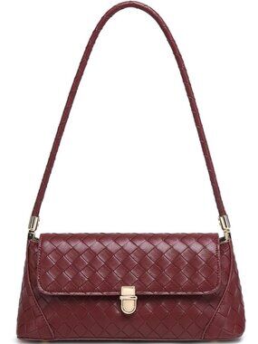 Women's Wine Red Vintage Handbag Retro Classic Small Purse Hobo Shoulder Bags